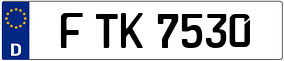 Trailer License Plate